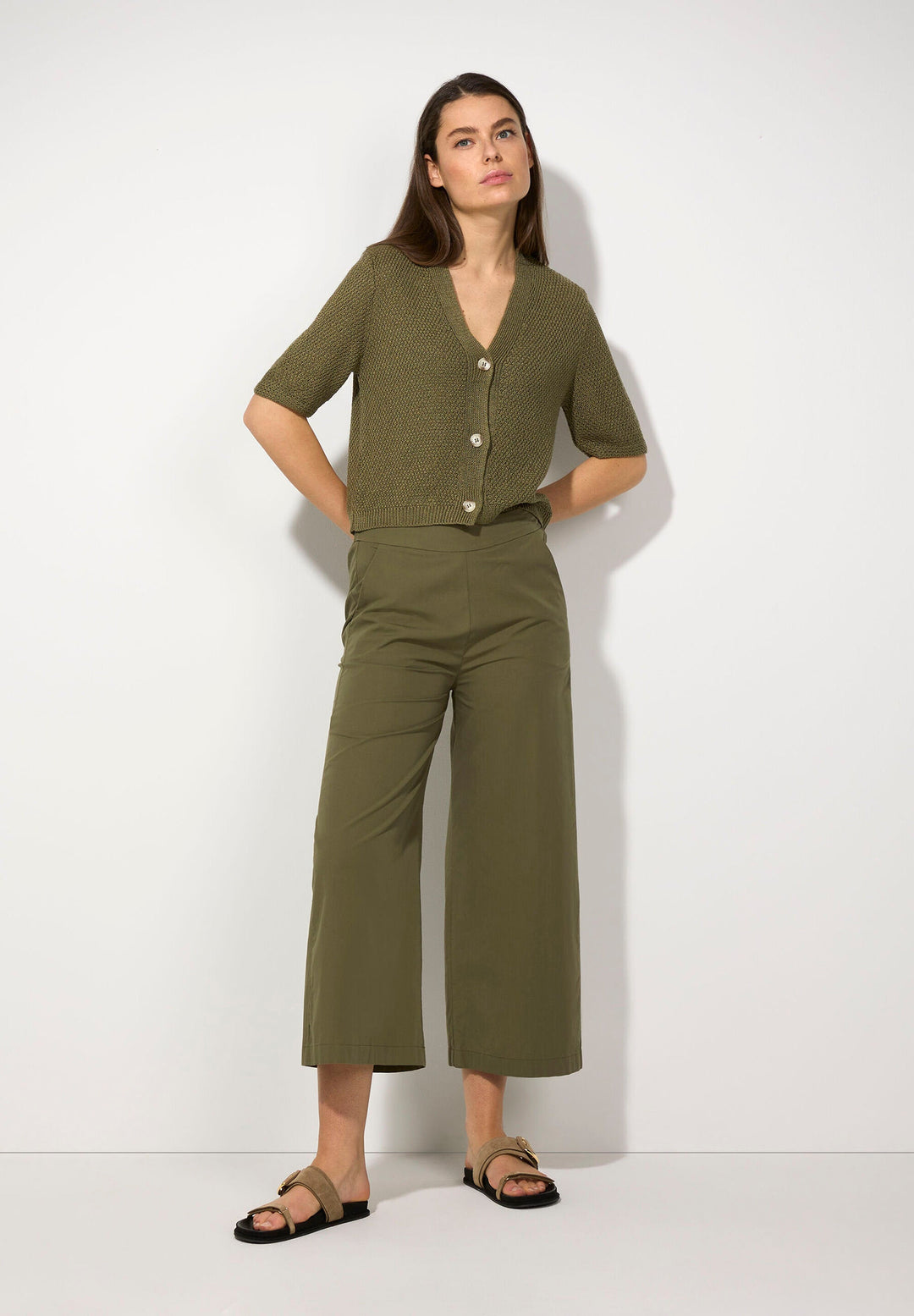 Tundra Olive Culottes