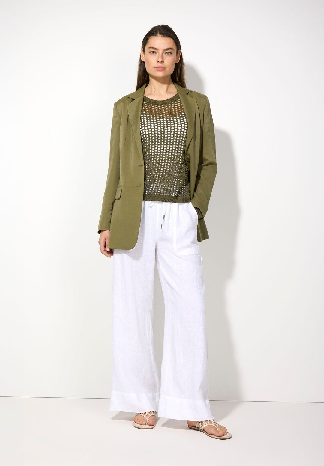 White Linen Trousers