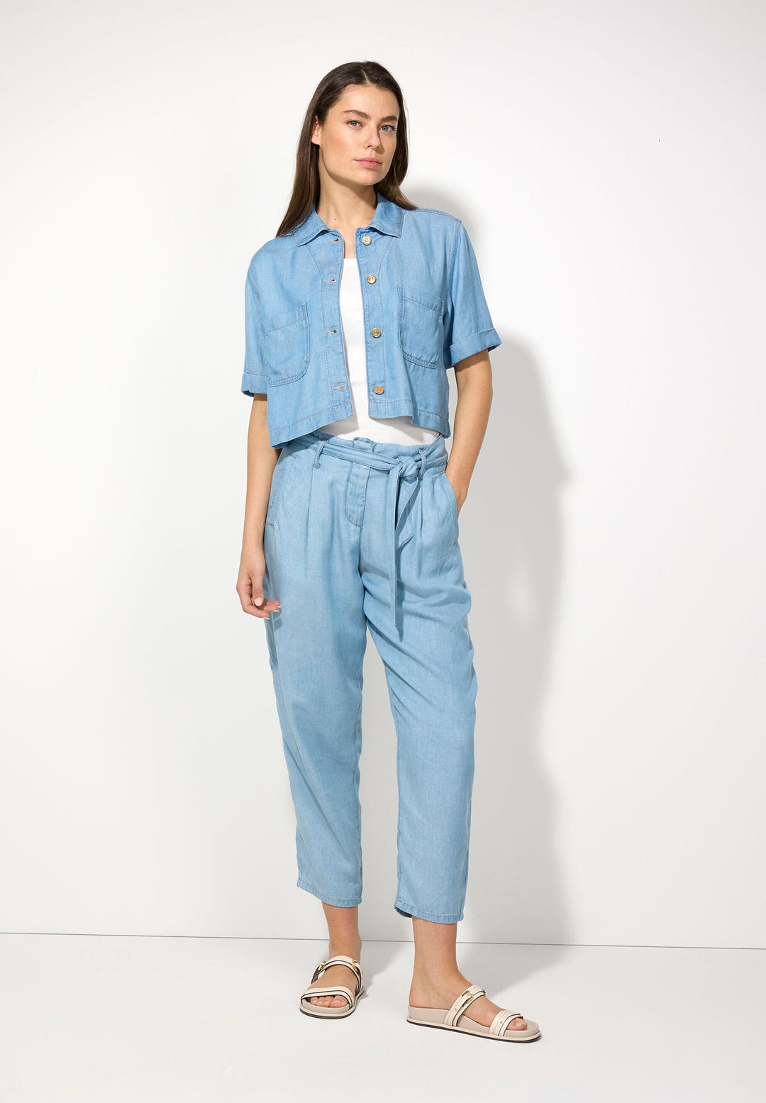 Lyocell Denim Pants