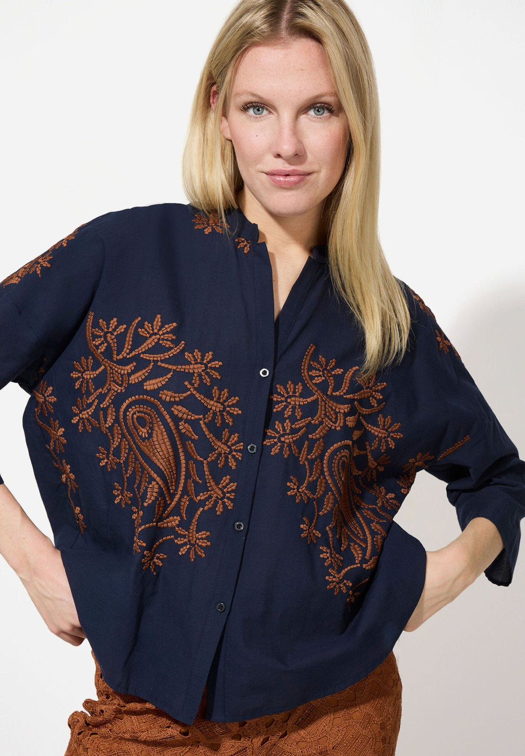 Blouse with Embroidery