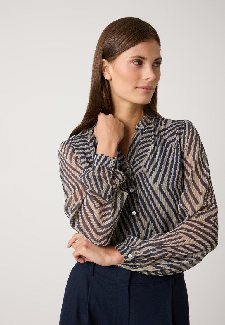 Chiffon Blouse with Print