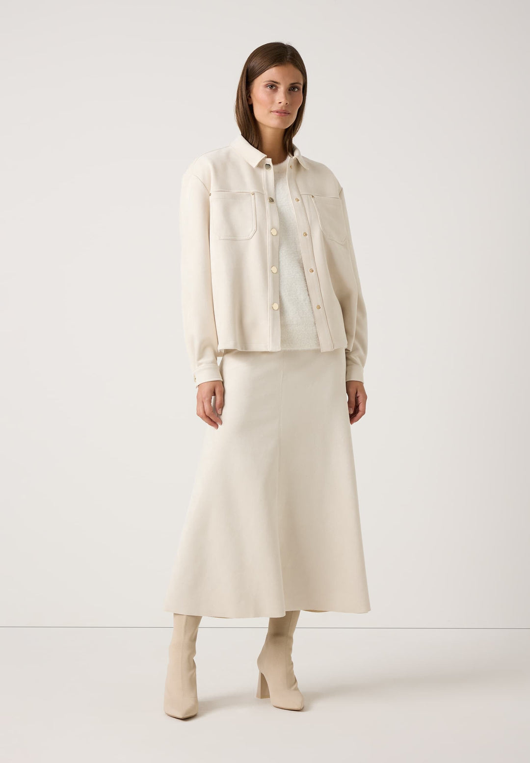 Suede-Look Skirt