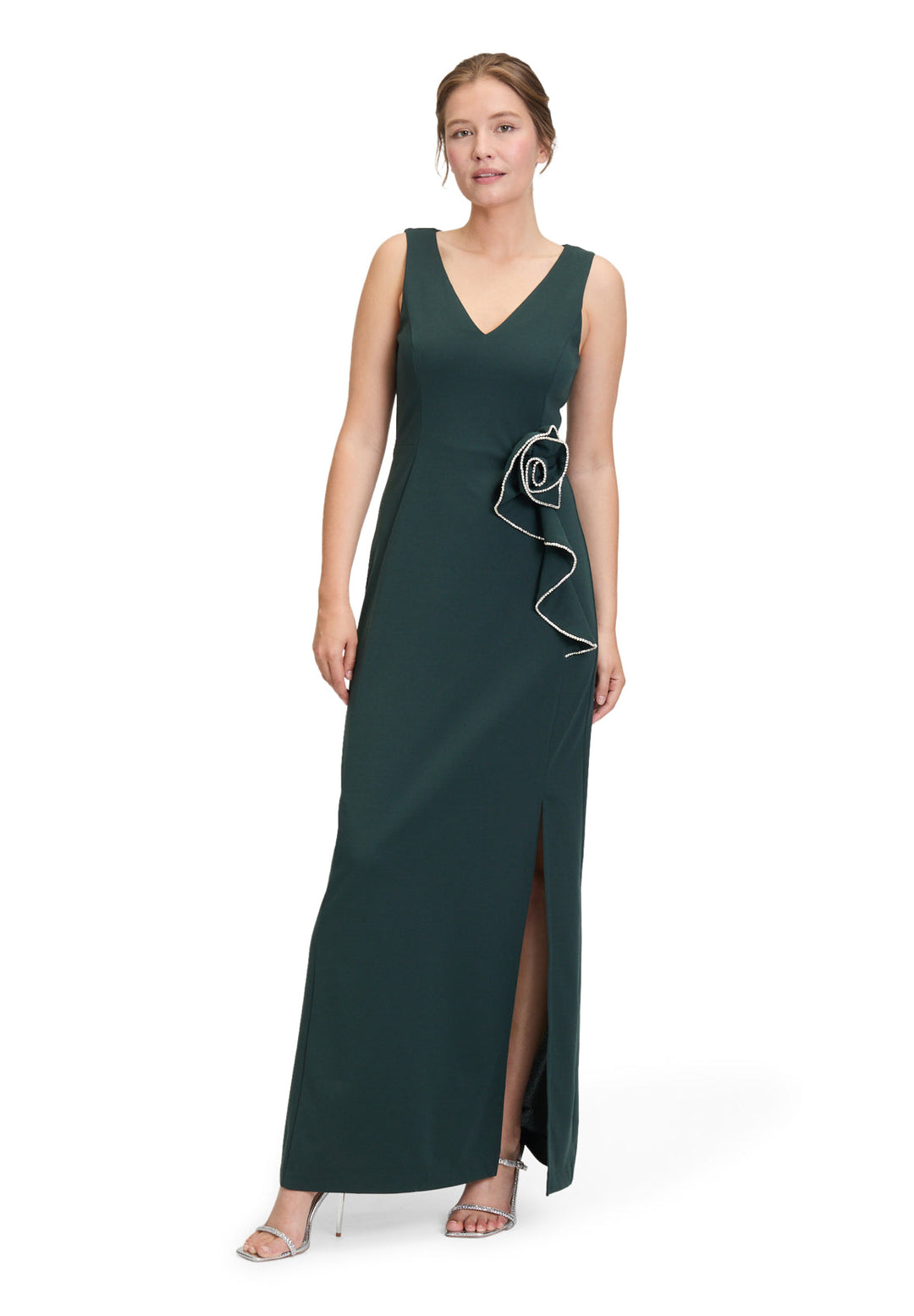 Evening Dress with Flounce