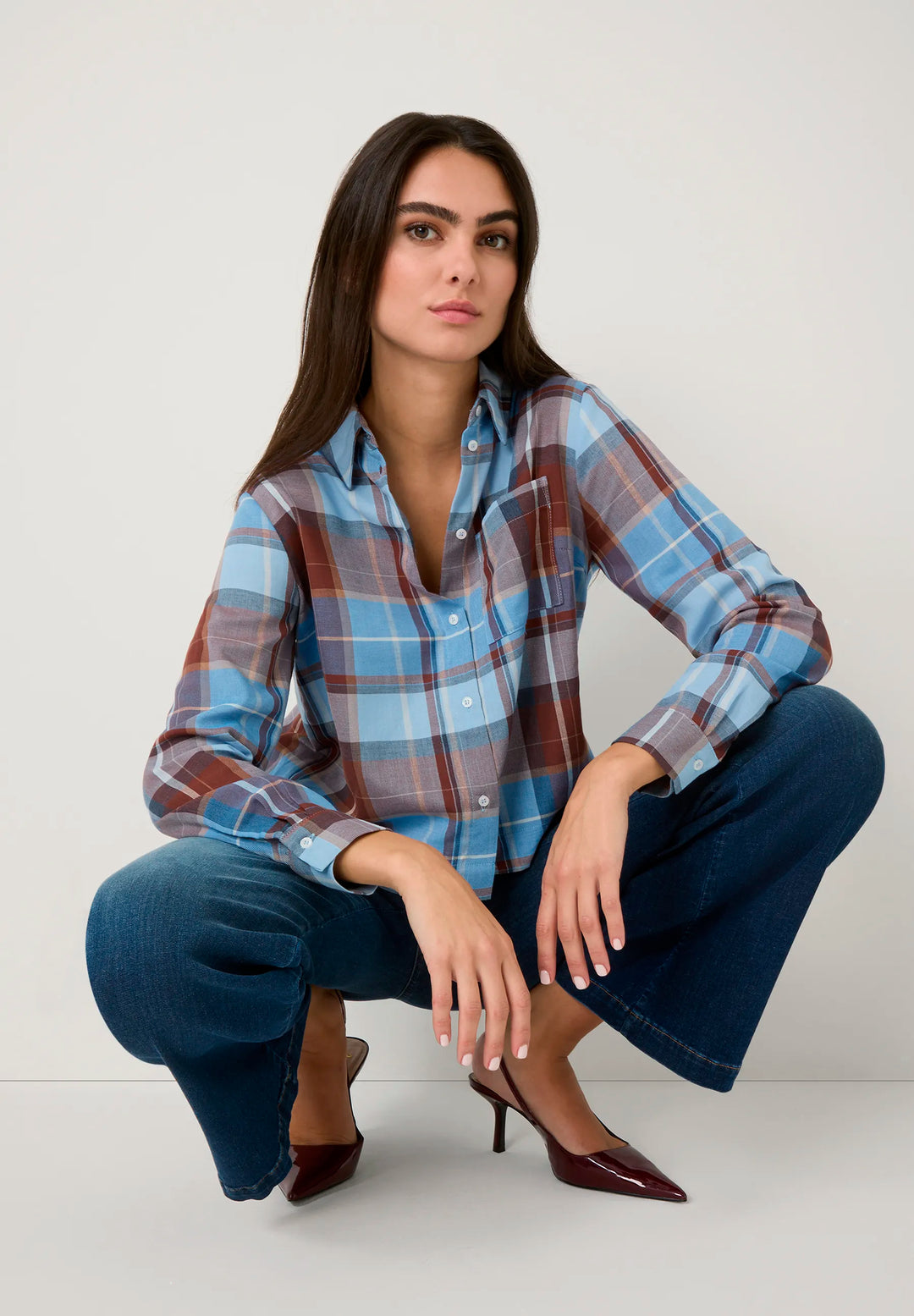 Wide-Leg Jeans with Drawstring