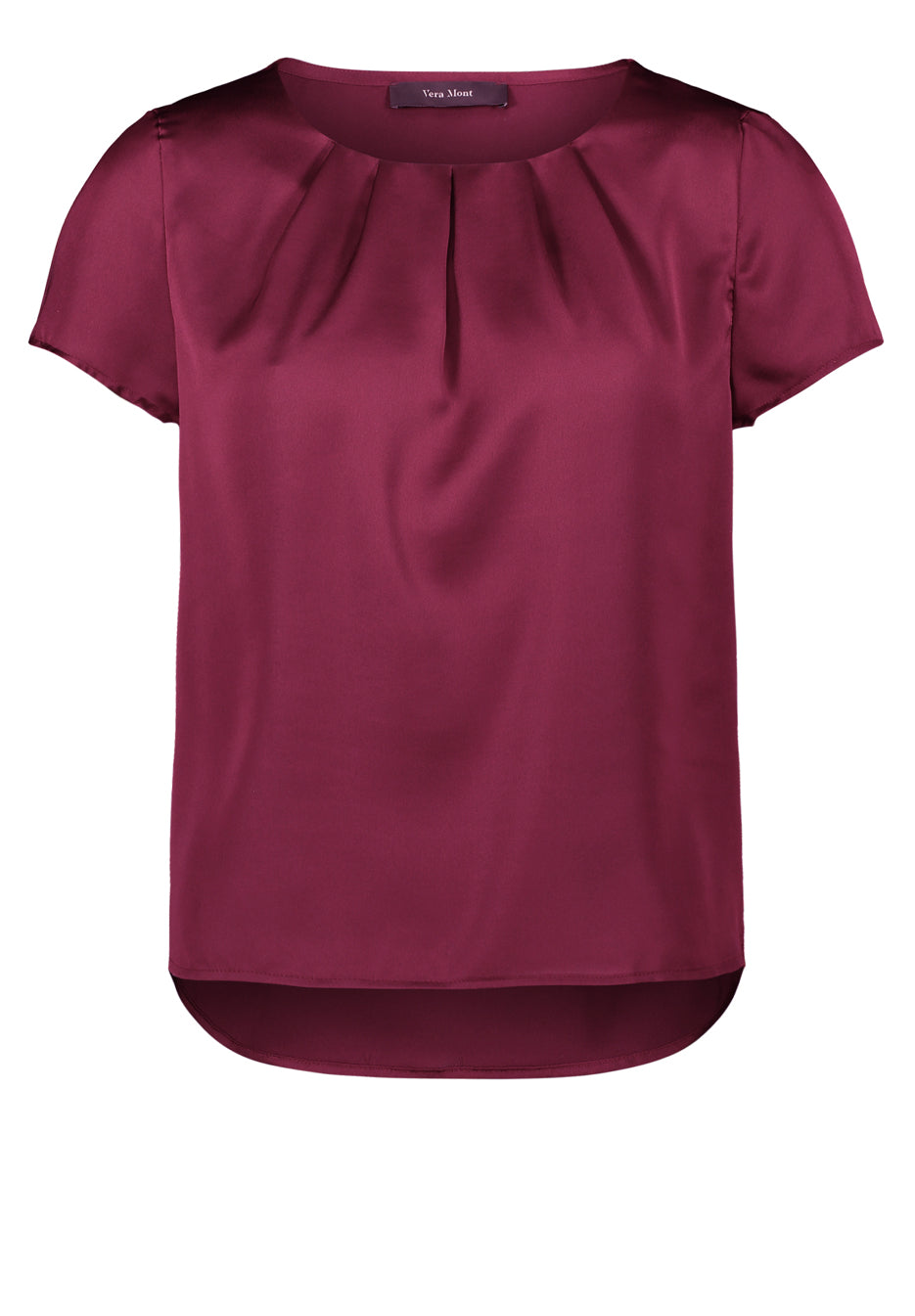 Satin Blouse Short Sleeve