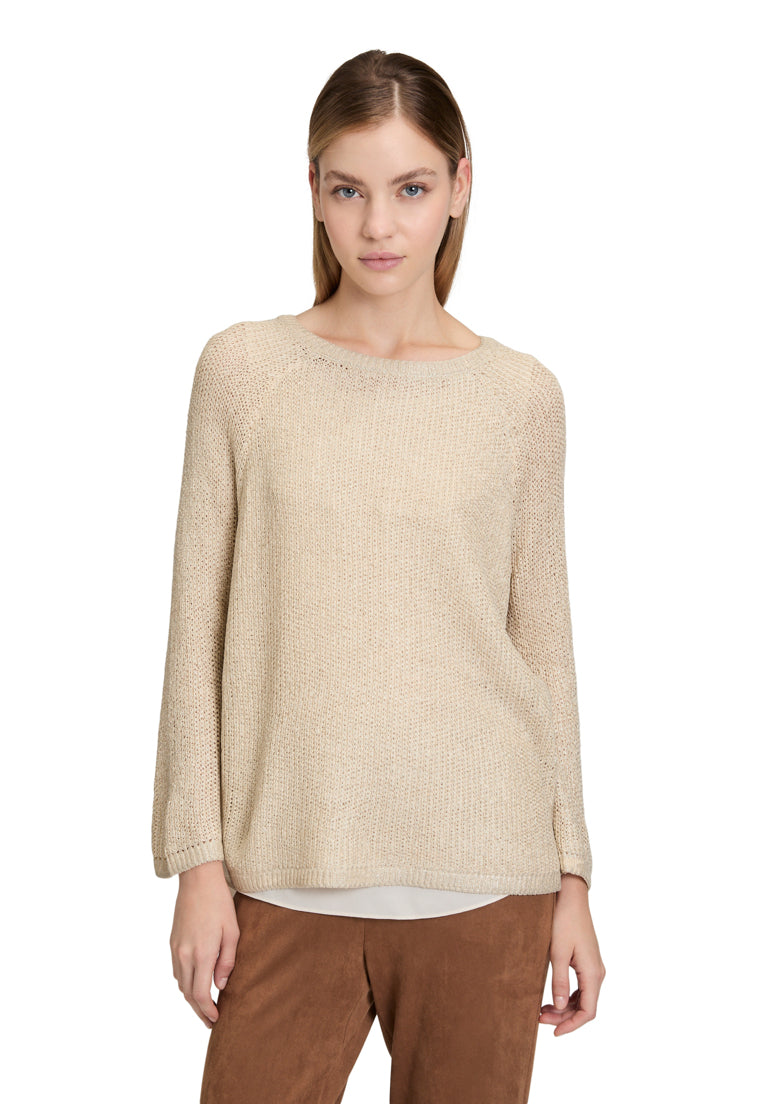 Knitted Pullover Short 3/4 Sleeve