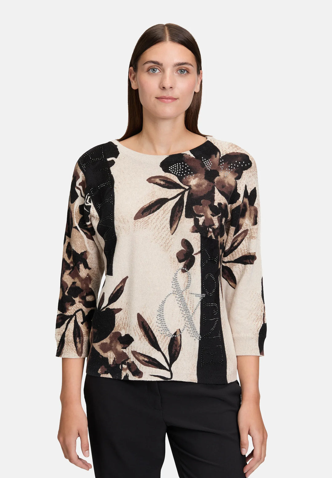 Batwing-Sleeve Knitted Sweater