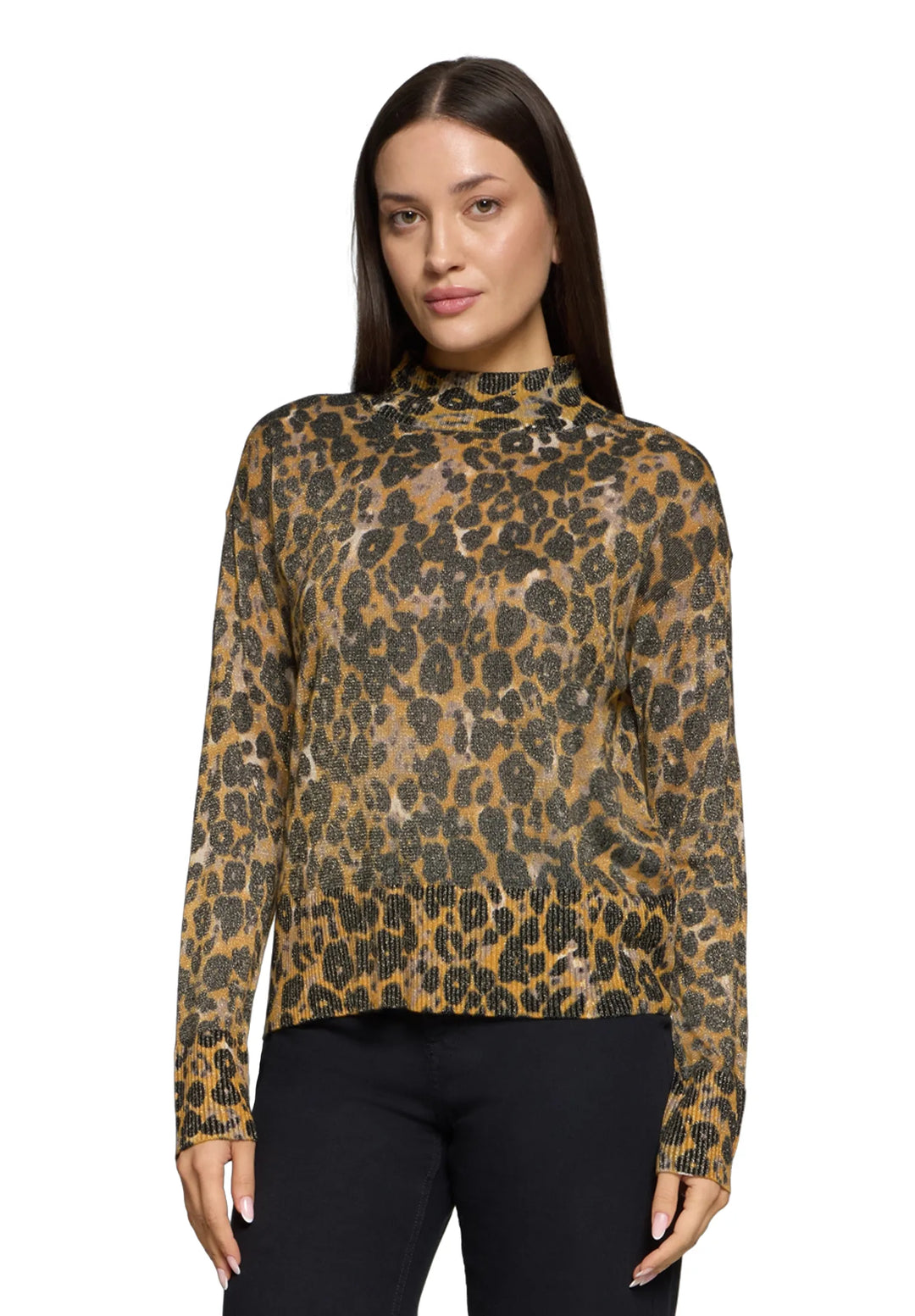 Fine Knit Sweater with Lurex Thread