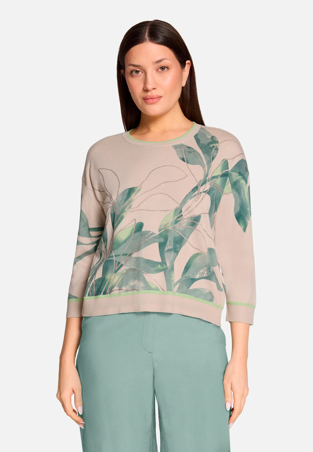 Printed Knit Sweater