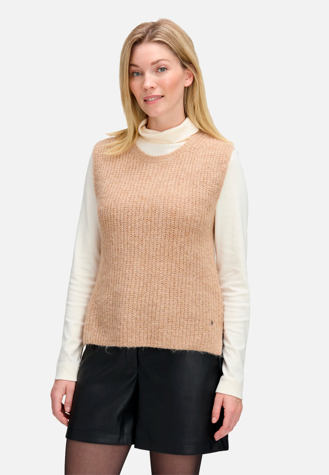 Sleeveless Knit Sweater