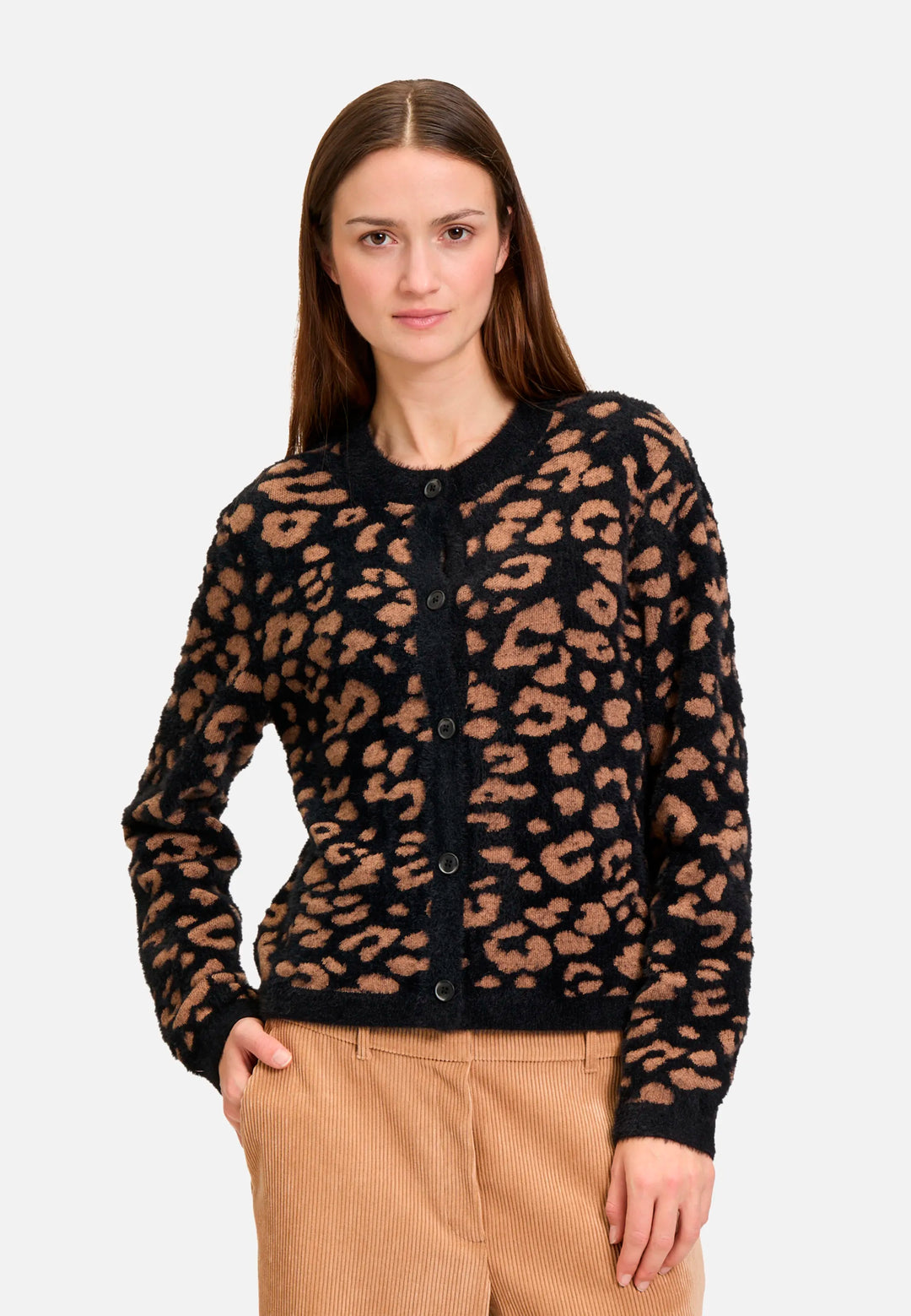Jacquard Knit Cardigan