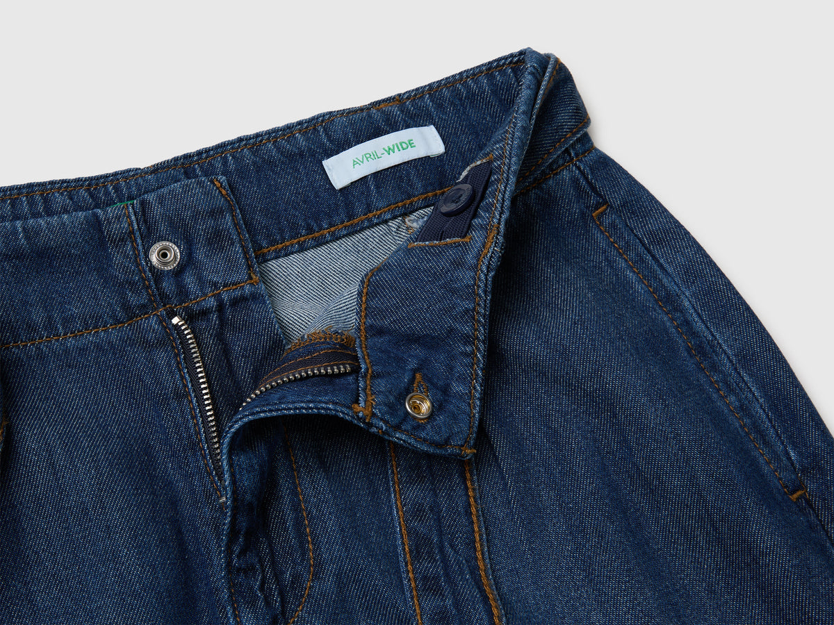 Trouser With Belt - Blue