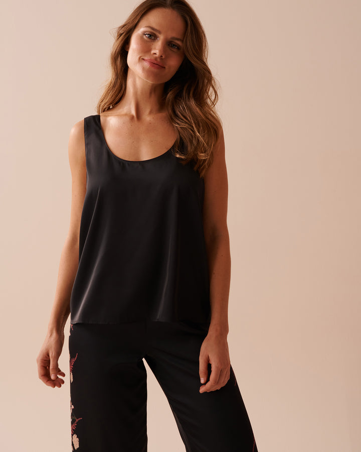 Satin Cami - Black Beauty