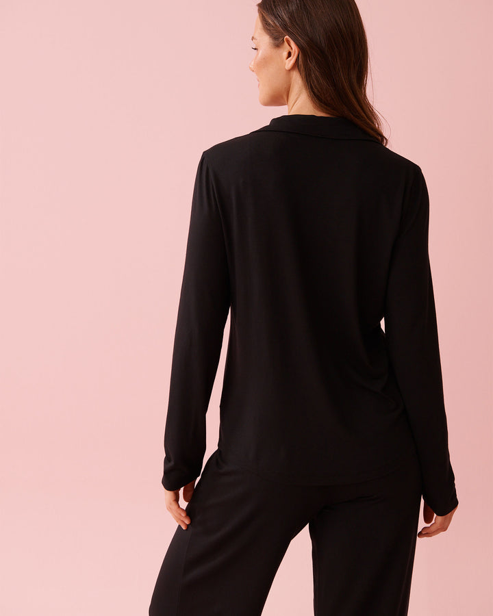 Top L/slv Modal - Black
