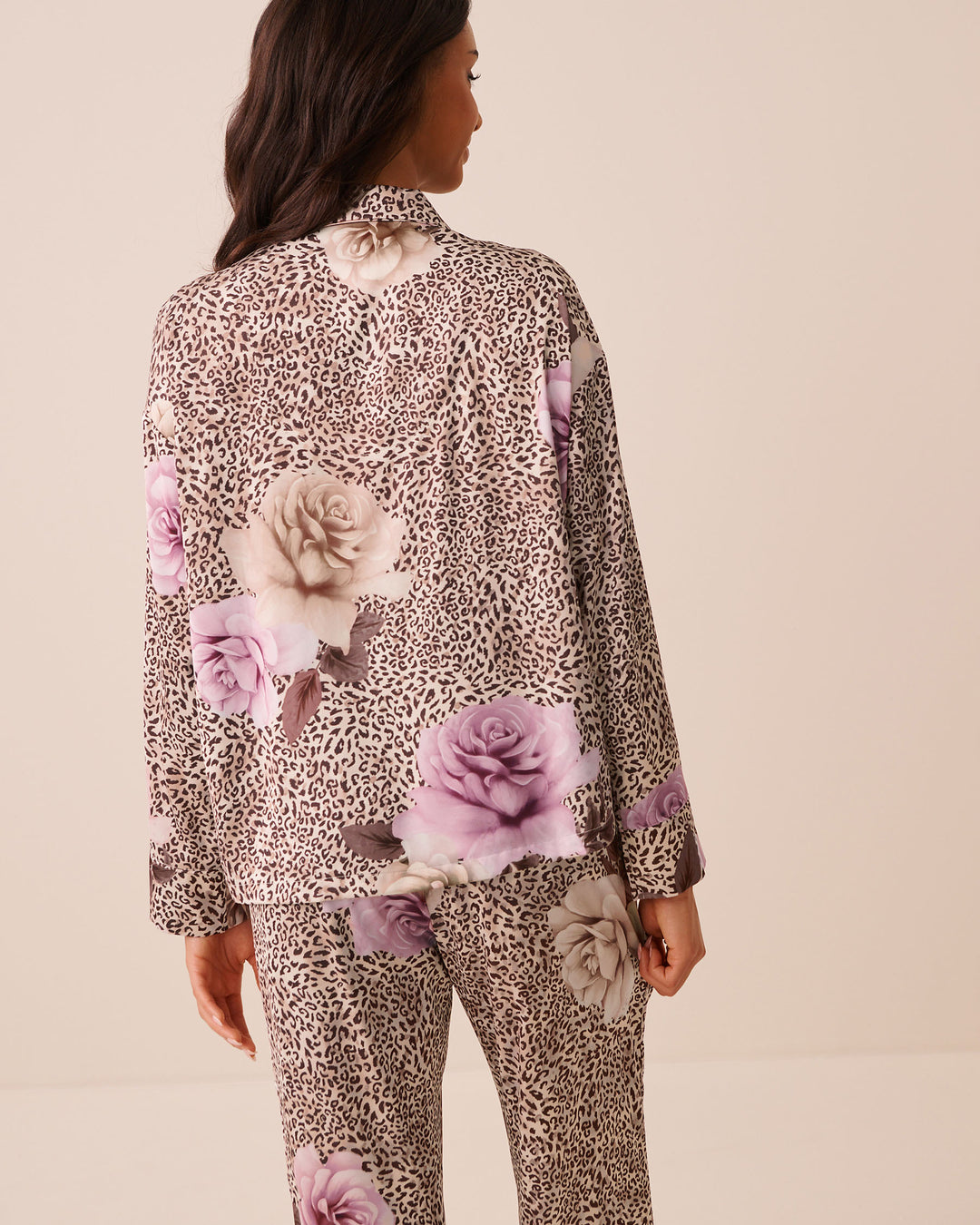 Satin Long Sleeve Button-down Shirt