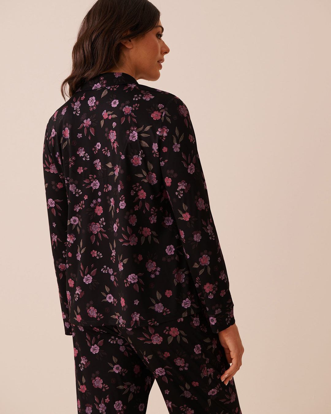 Floral Print Long Sleeve Button-down Shirt