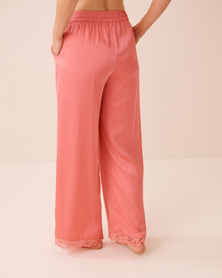 Pant Satin Lace - Pink