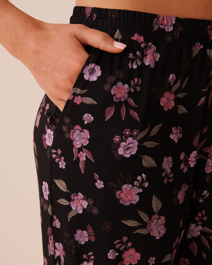 Floral Print Pajama Pants