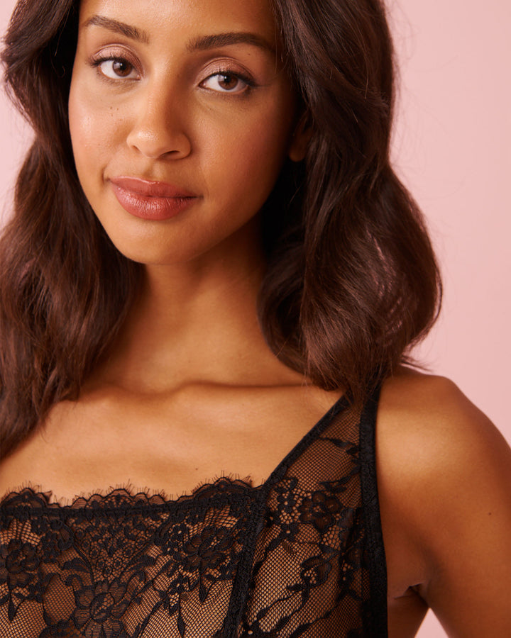 Teddy Cheeky Lace - Black
