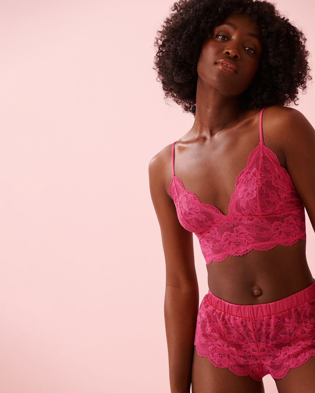 2pcs Set Lace Mesh - Pink
