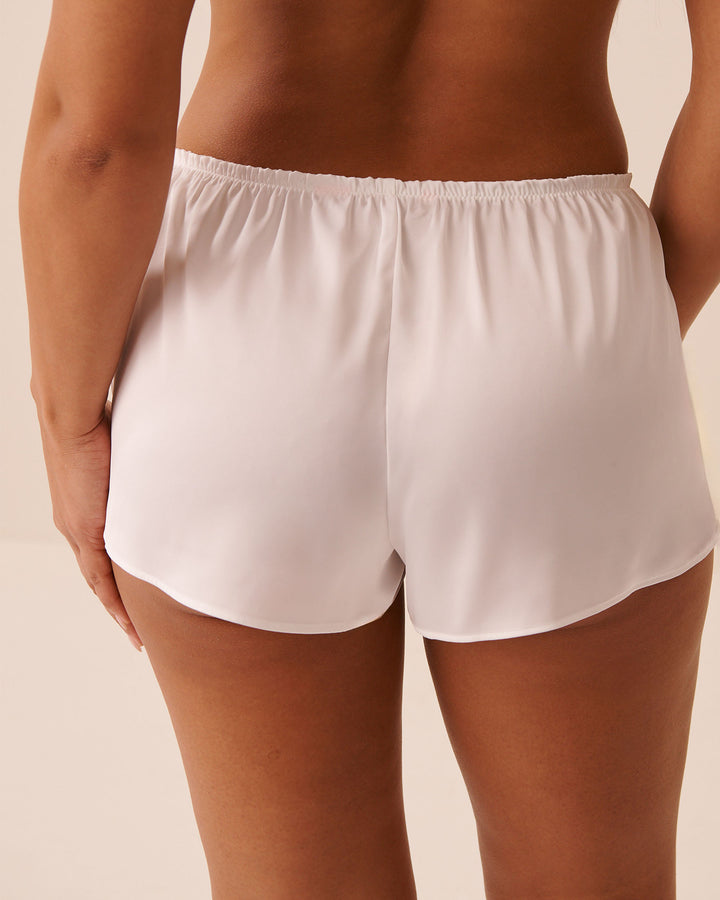 2pcs Set Satin - White