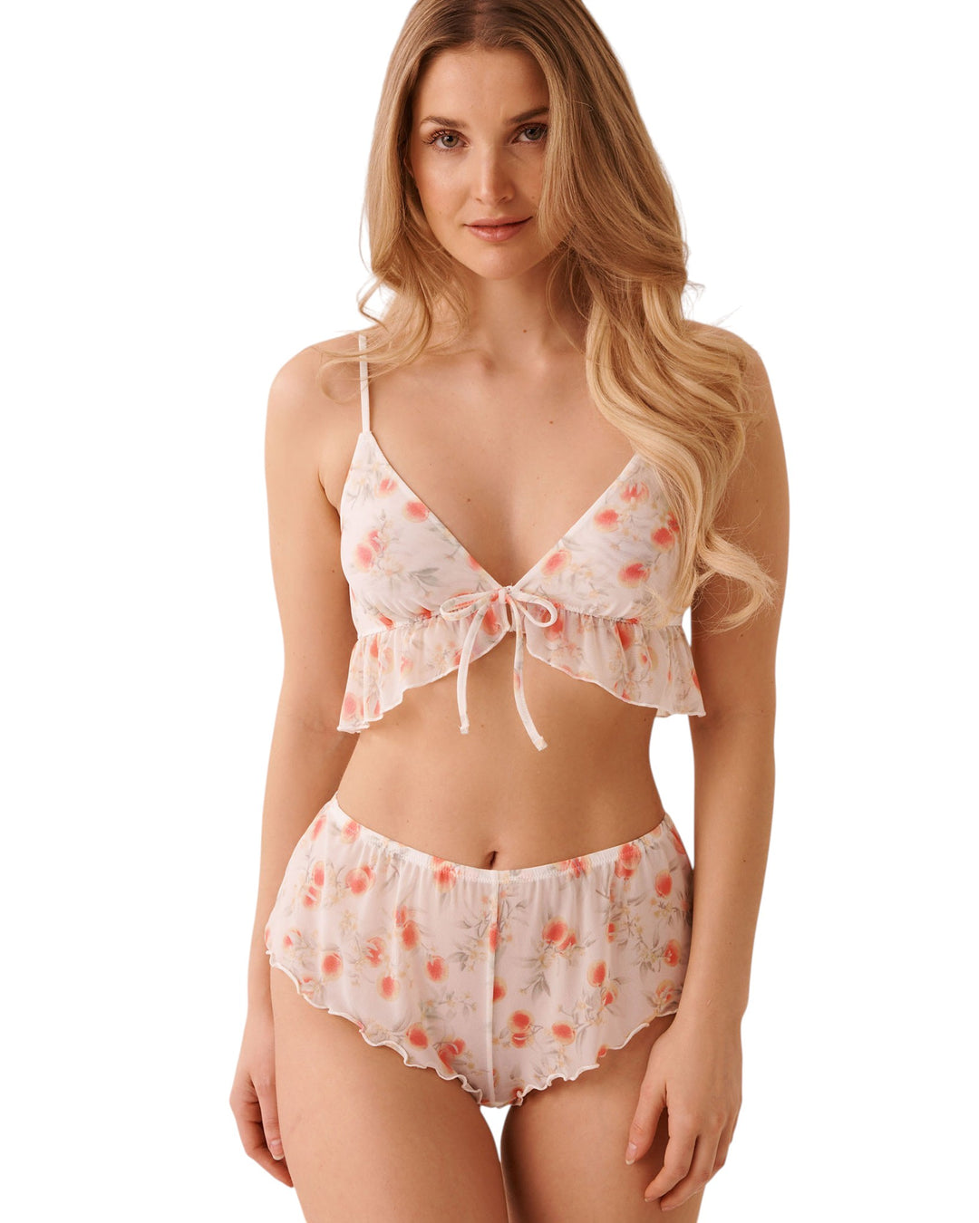 Mesh 2pcs Set Crop Short