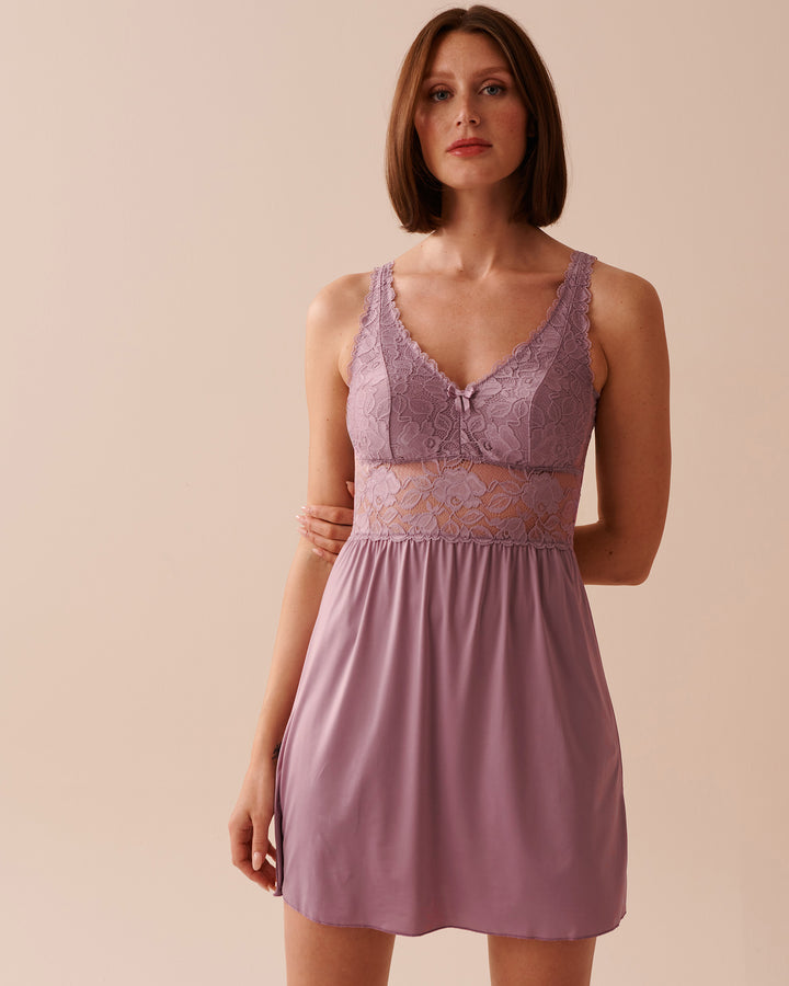 Lace Bust Nightie - Black Beauty