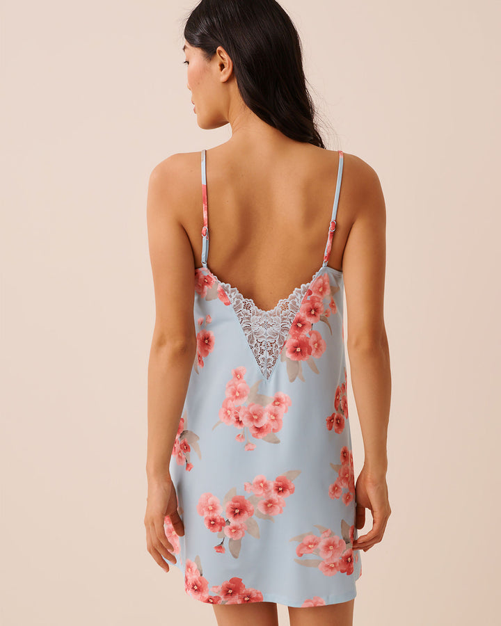 Chemise Micro Lace - Blue