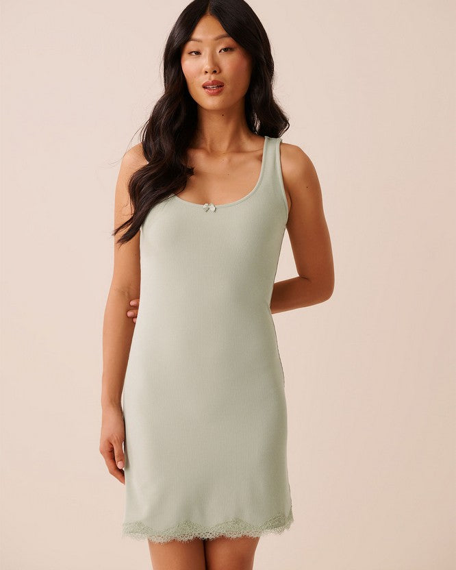 Chemise Rib Modal - Green