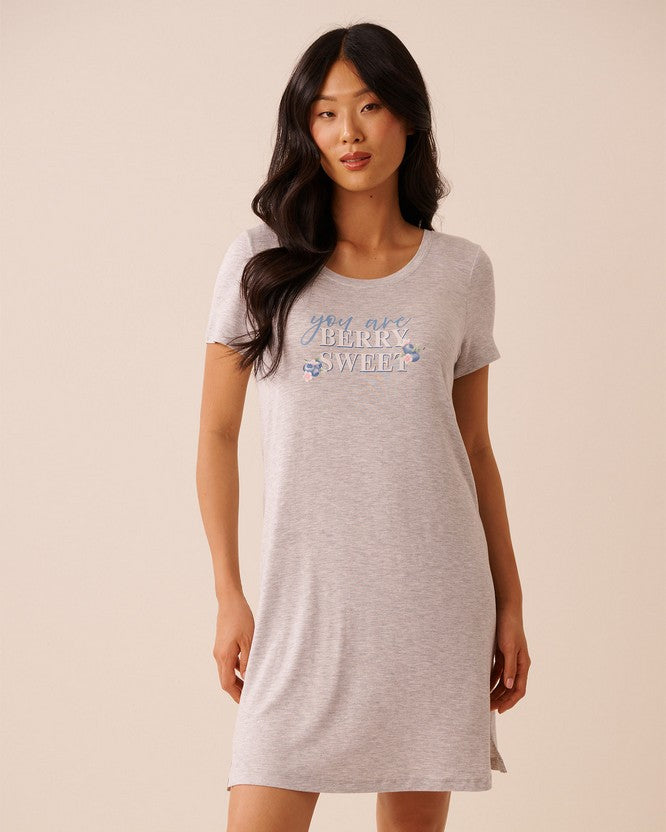 Slpshirt S/slv Timeless Beauty - Grey
