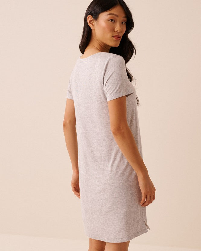 Slpshirt S/slv Timeless Beauty - Grey