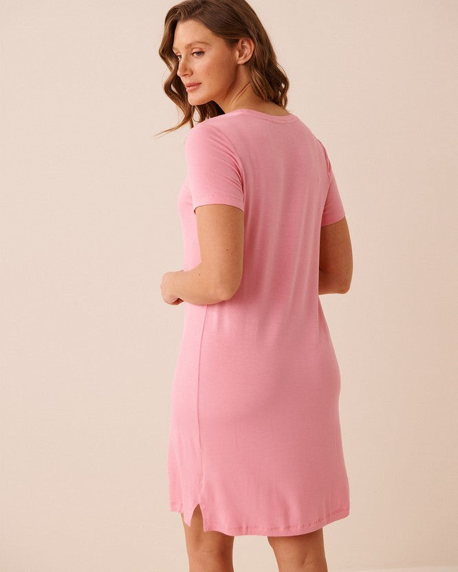 Slpshirt S/slv Timeless Beauty - Pink
