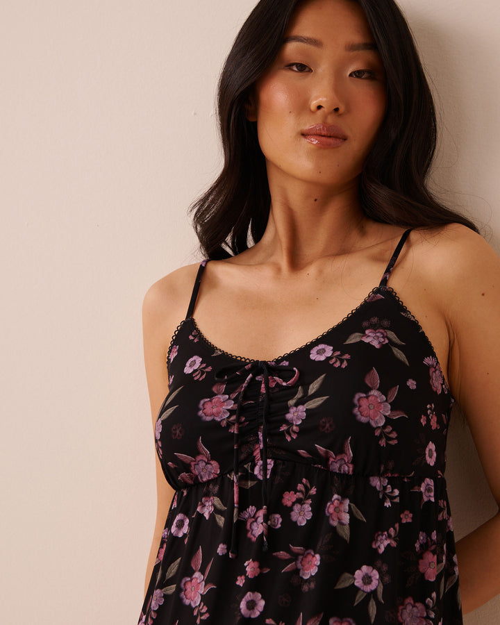 Floral Print Tie Nightie
