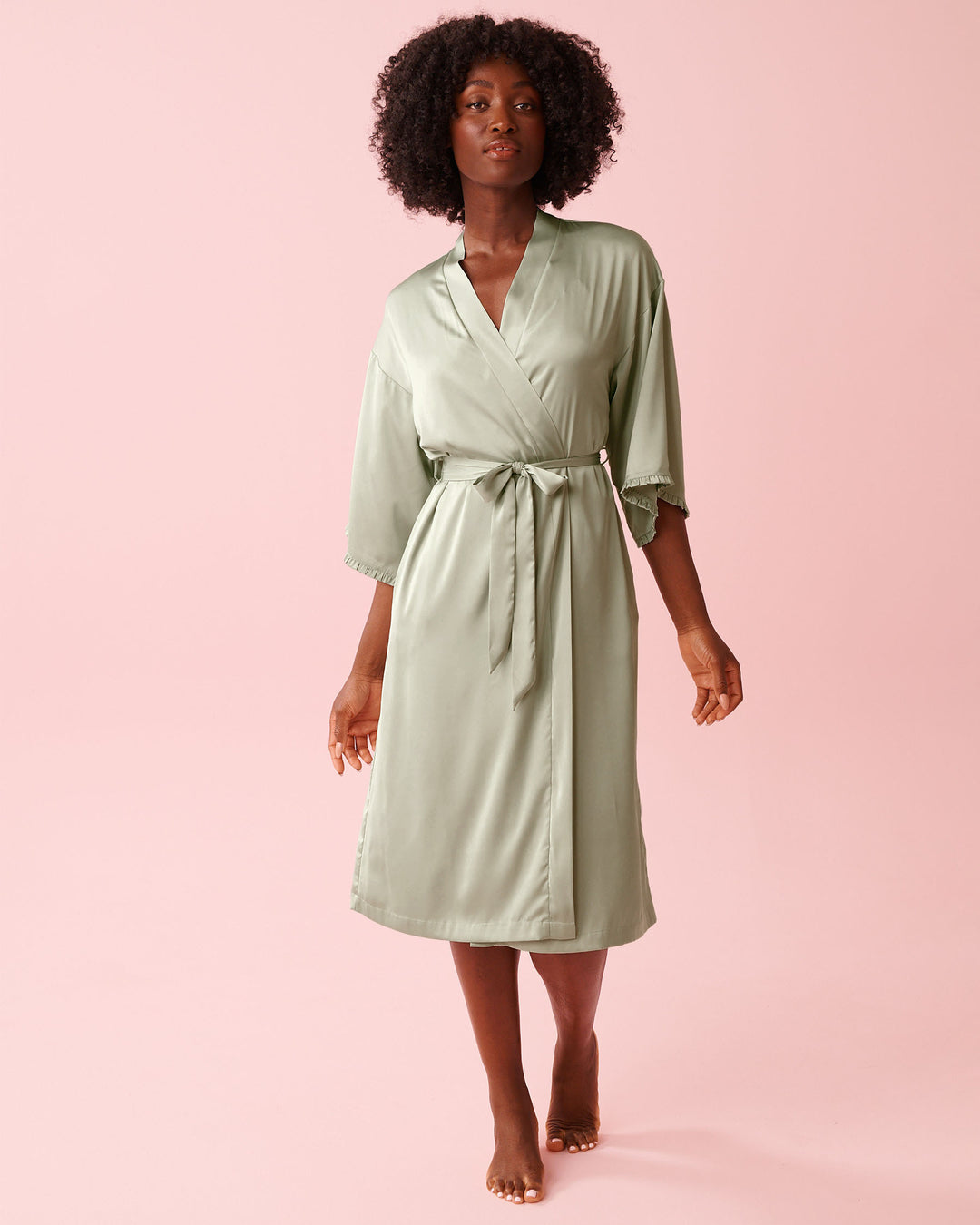 Kimono Satin - Gray