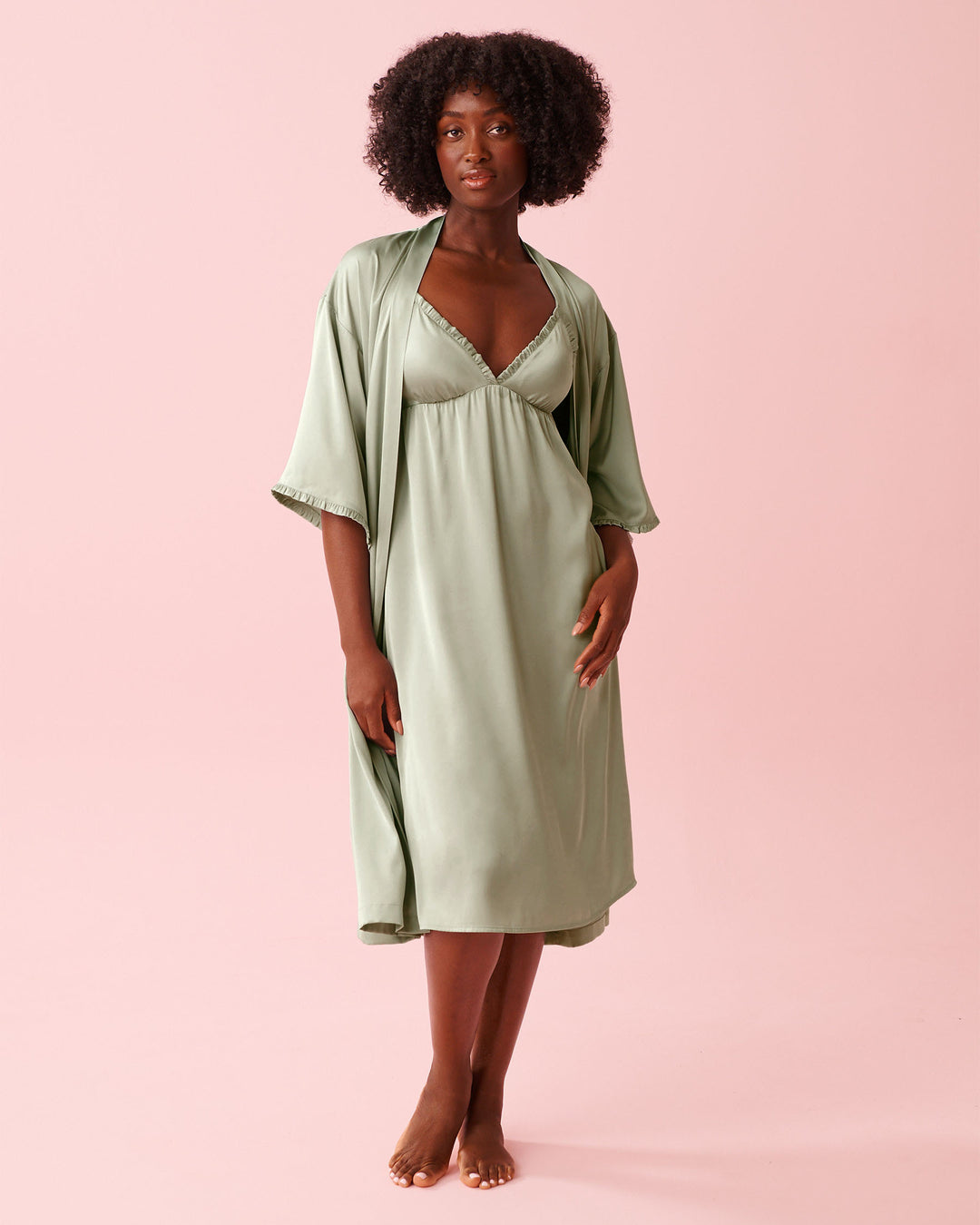Kimono Satin - Gray