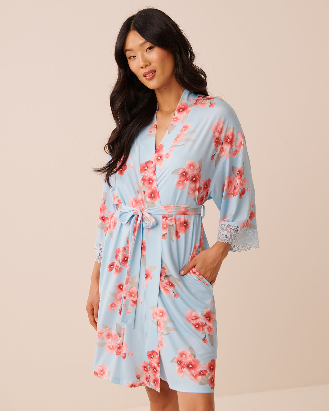 Kimono Micro Lace - Blue