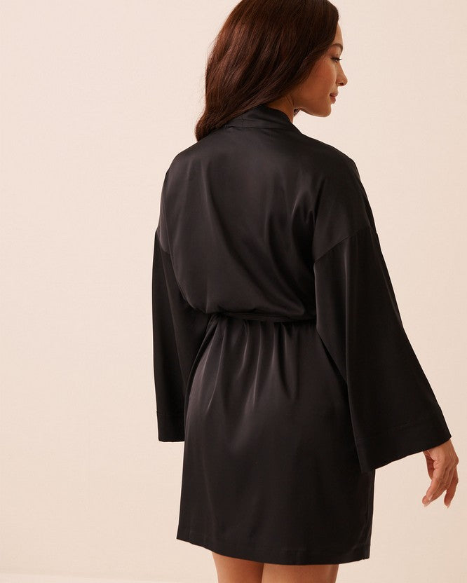 Kimono Satin - Black