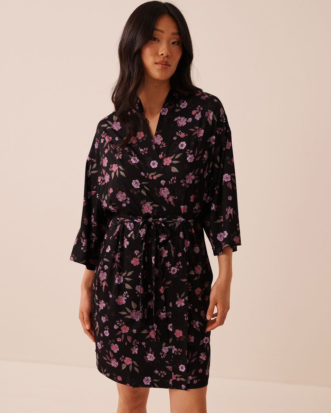 Floral Print Kimono