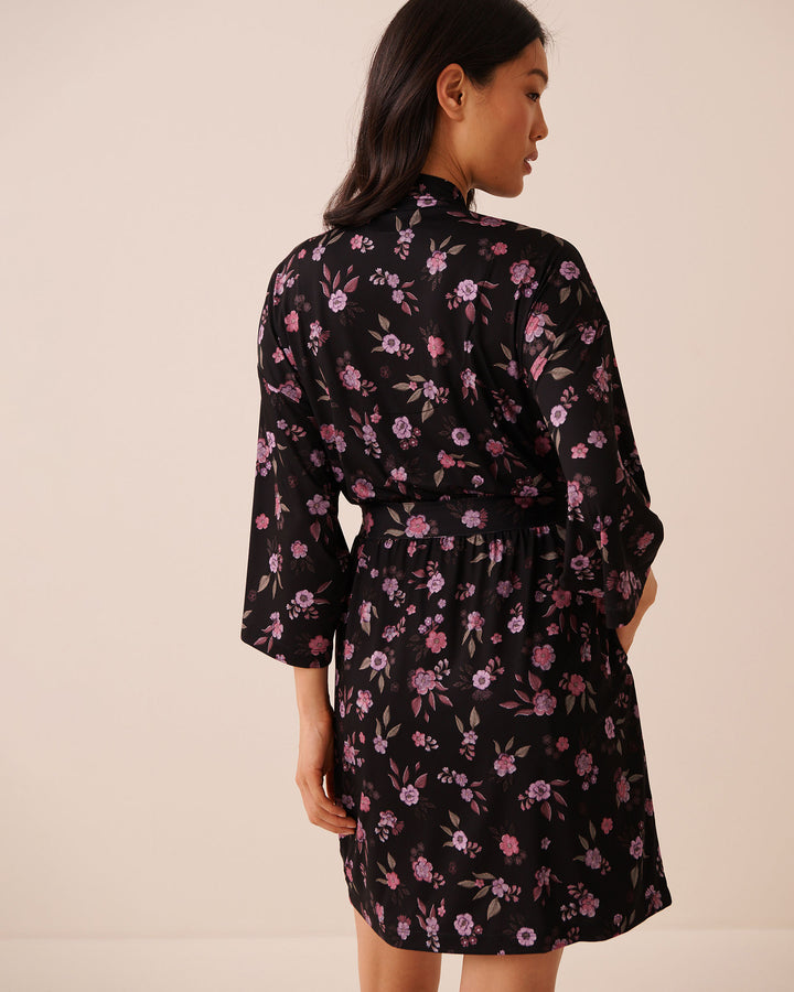 Floral Print Kimono