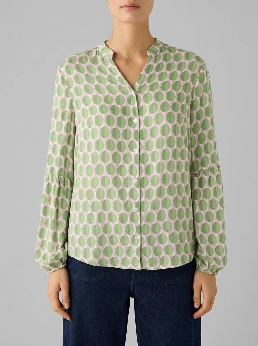 Viscose Blouse with Graphic Print
