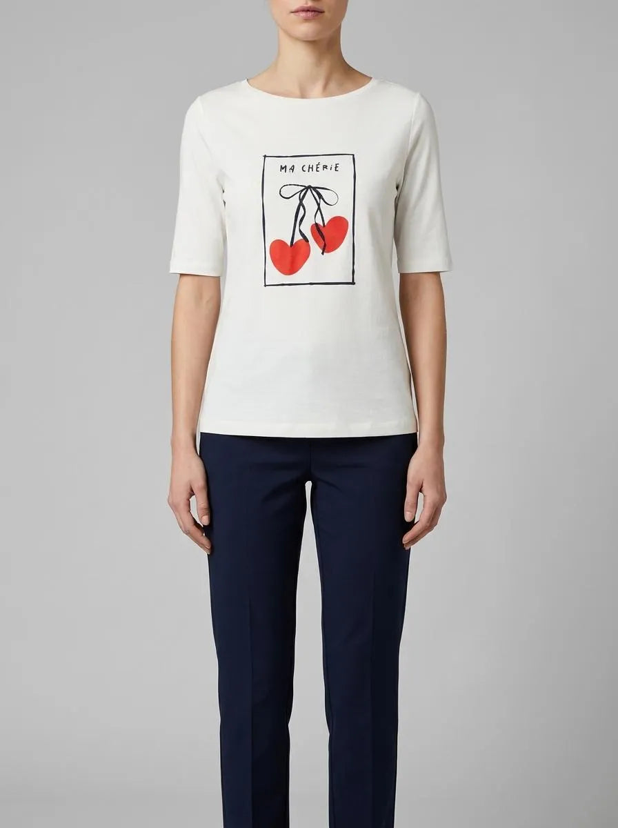 T-Shirt with Cherry Print