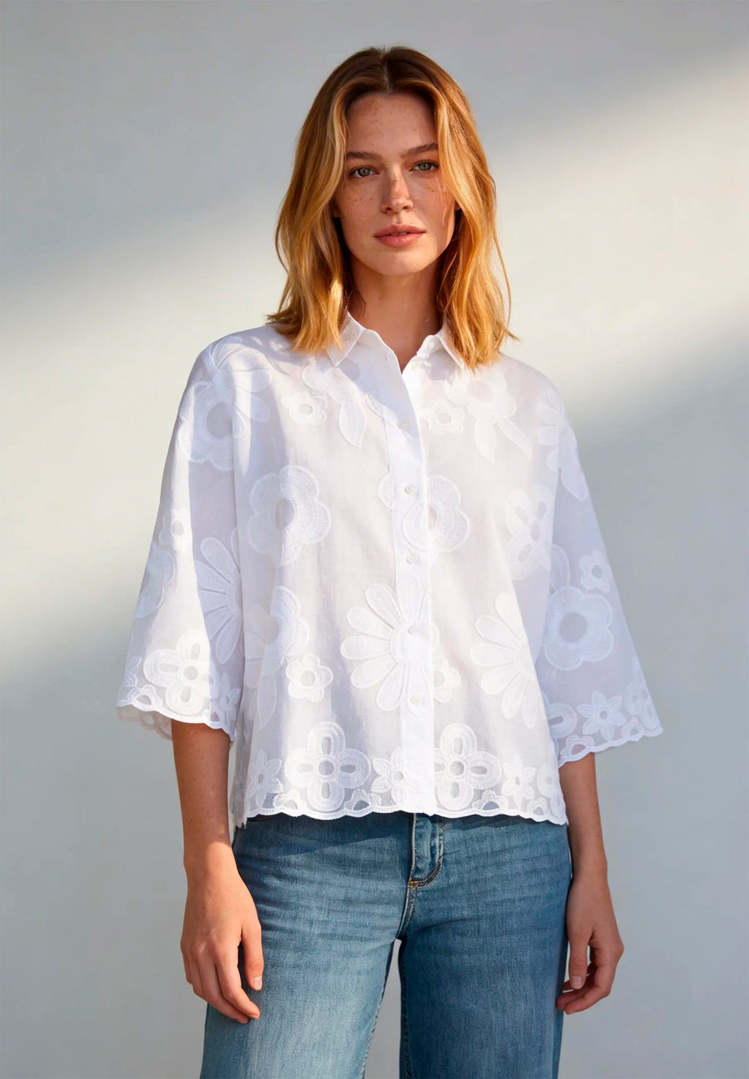 Blouse with Embroidery