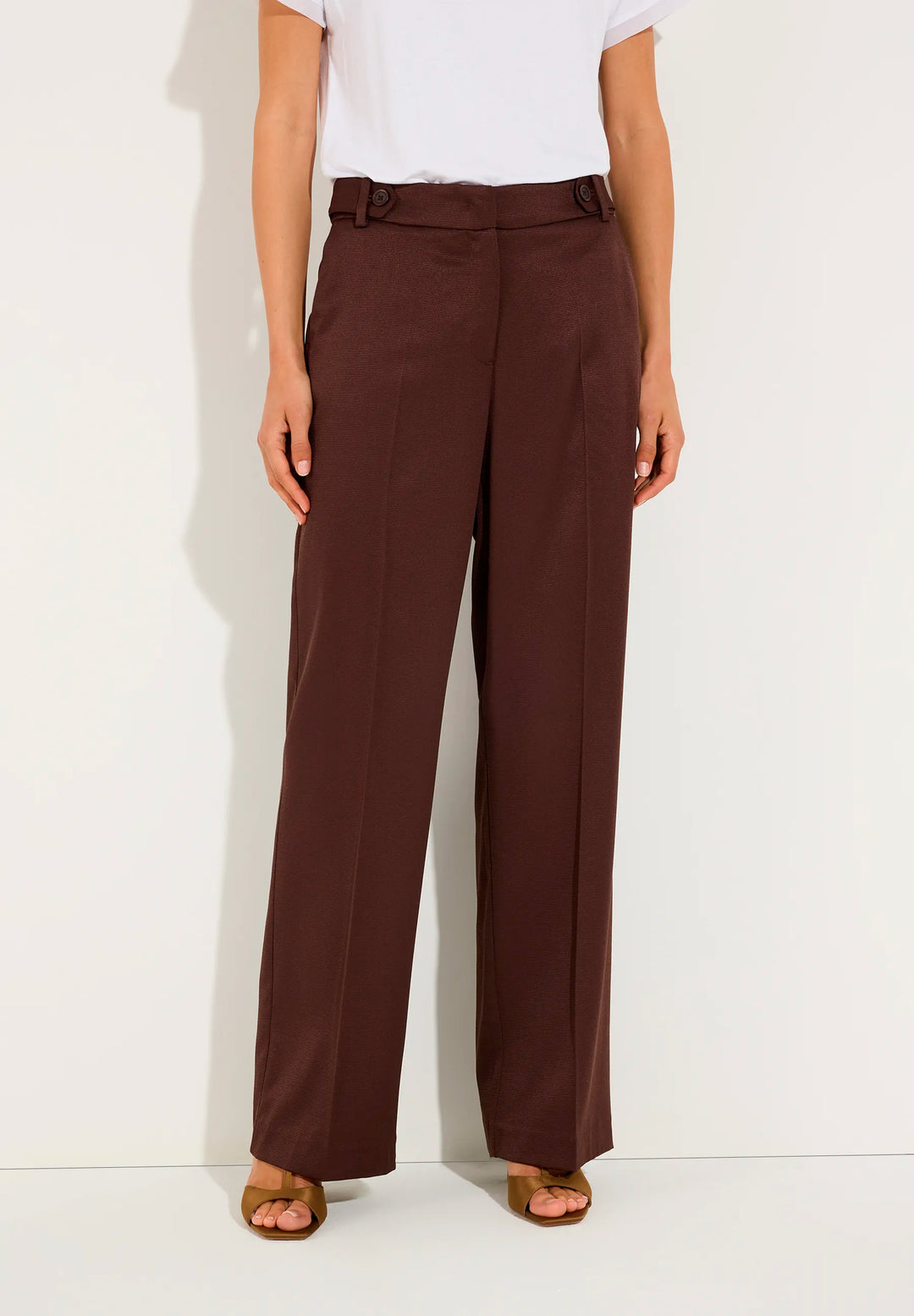 Trousers with Ribbed Texture
