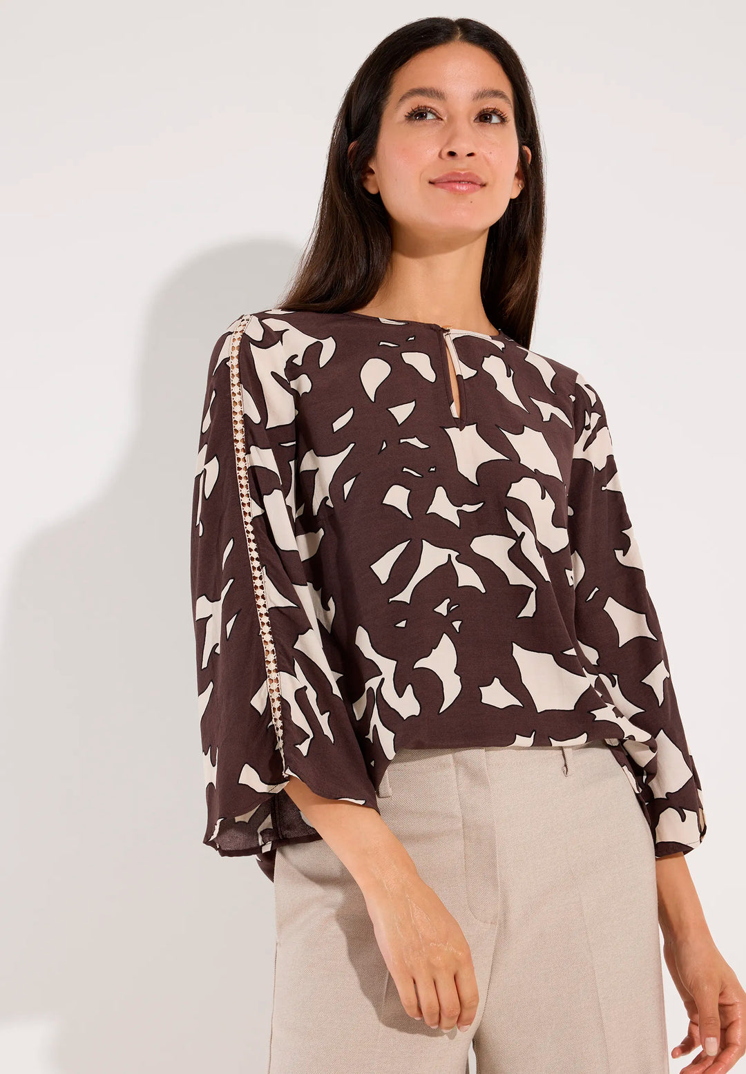 Trumpet Sleeve Blouse