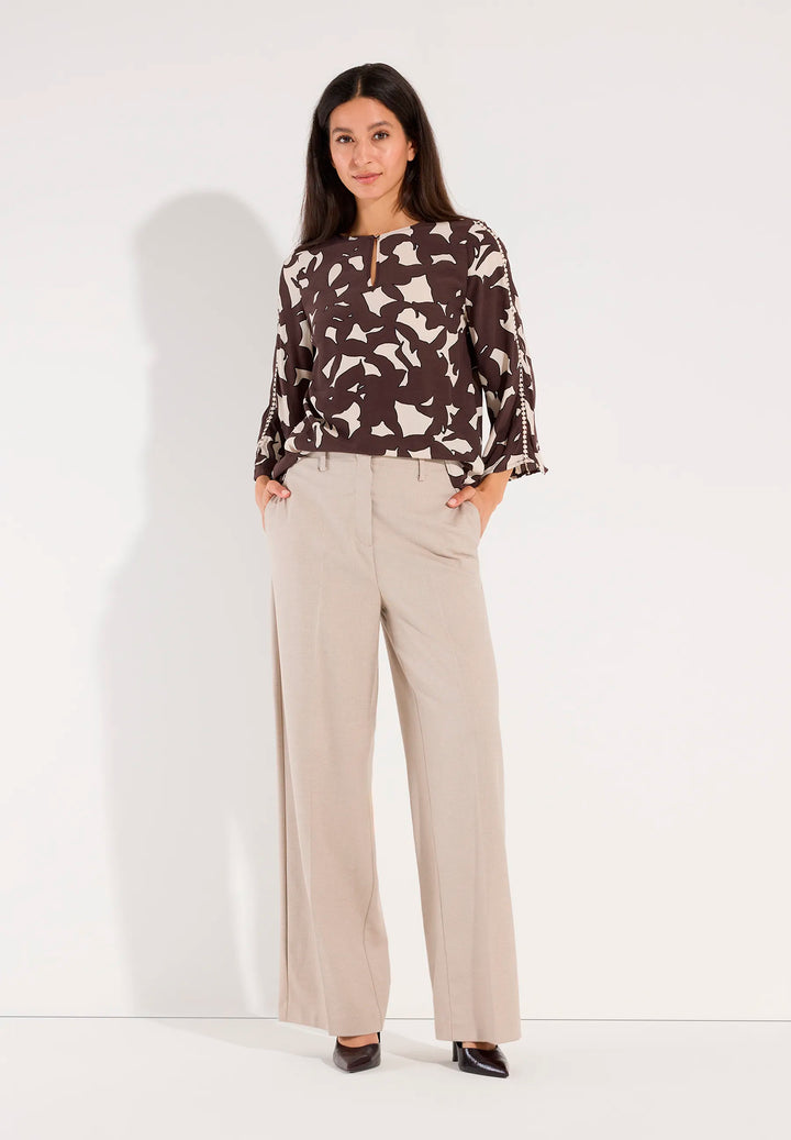 Trumpet Sleeve Blouse