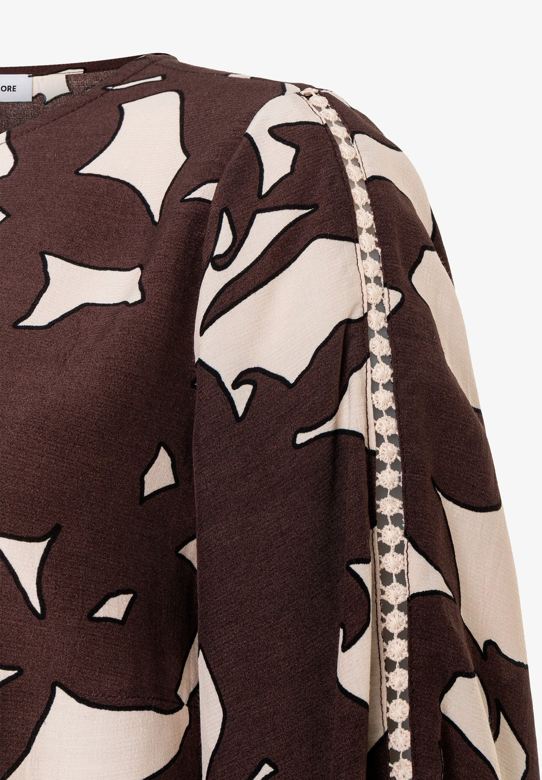 Trumpet Sleeve Blouse