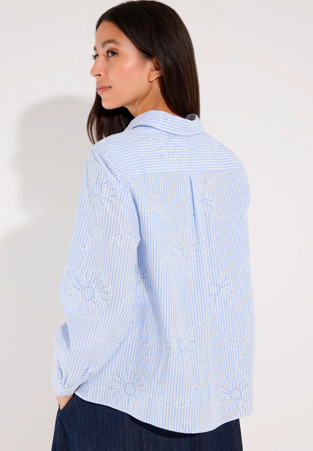 Striped Flower Blouse