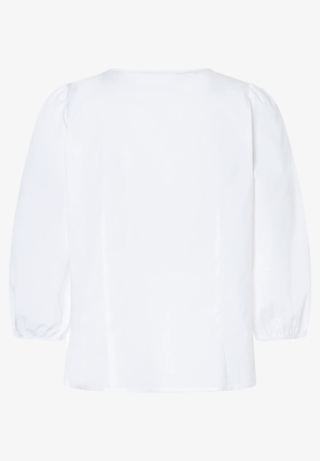 Fitted Blouse with Voluminous Sleeves