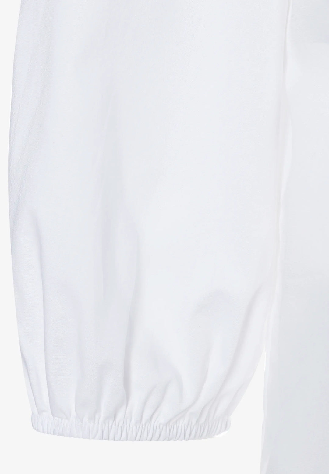 Fitted Blouse with Voluminous Sleeves