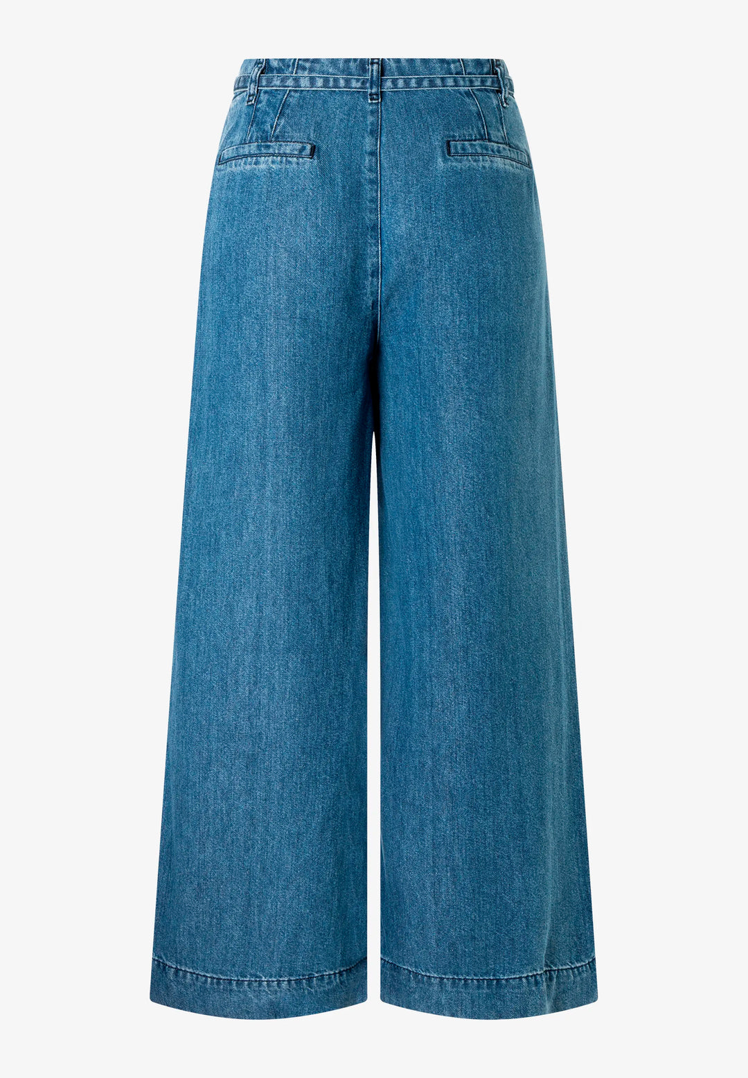 Soft Lyocell Denim Wide Leg Pants